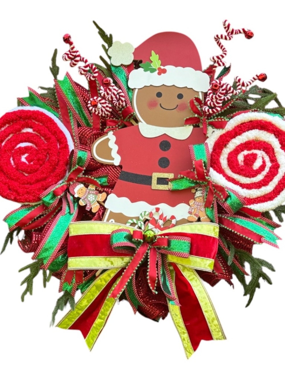 Gingerbread holiday wreath